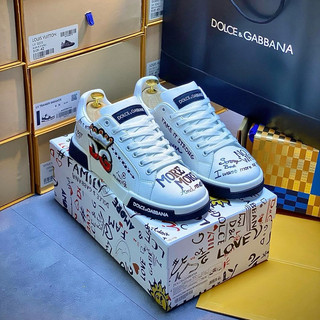 Giày Do’Lce Gabbbana Monogram Lai Au [ Full Box ]