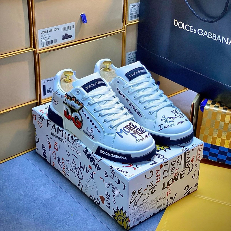 Giày Do’Lce Gabbbana Monogram Lai Au [ Full Box ]