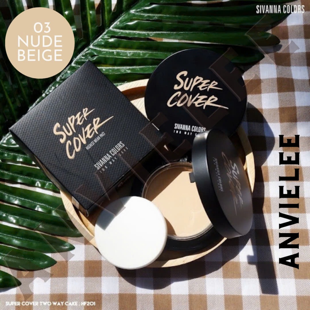 Gốc390 Hsd9.1.25 #3 Nude Beige Phấn Nền dạng nén Sivanna Sup𑄺r C0v𑄺r Two Way Cake tone trung bình tự
