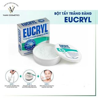 Bột Làm Trắng Răng Eucryl Usa (Mỹ) - Giúp Răng Trắng Sáng Hiệu quả (Hàng nội địa Mỹ )