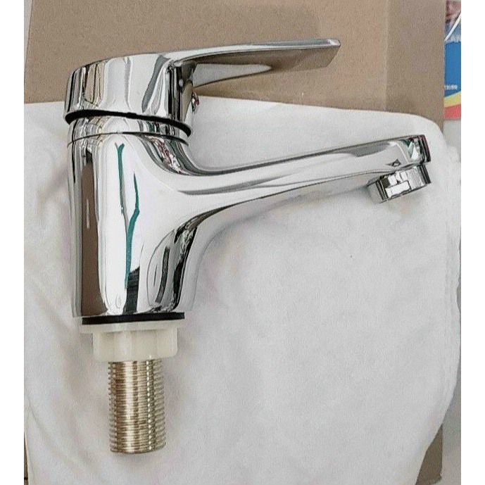 LOẠI 1-HÀNG ĐÚC Vòi Rửa Mặt Lavabo Lạnh đồng thau Cao Cấp N6005 Fotar mạ crom vòi la si tay lõm LẠNH