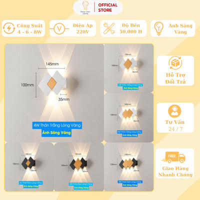 Đèn Hắt Tường Chống Nước Energy Green Lighting 2 Đầu Chiếu Sáng DT-02119 - Trang Trí Trong Nhà / Ngoài Trời