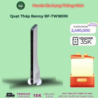 Quạt Tháp Không Cánh Làm Mát Benny Cao Cấp BF-TW1801R, BF-TW2R, 3 Tốc Độ Gió - Bảo Hành 12 Tháng