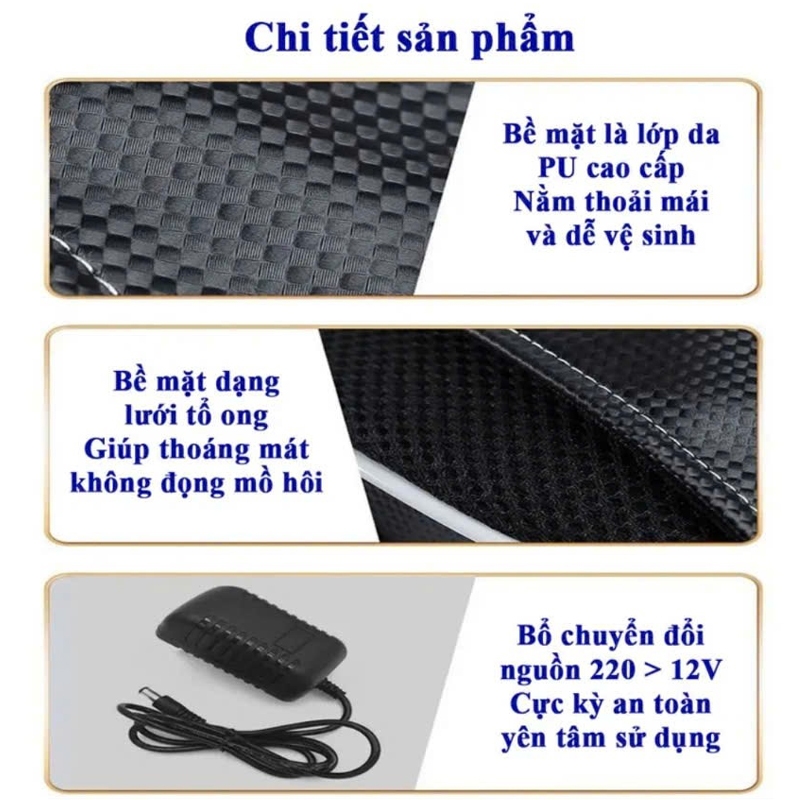 Gối massage cổ vai gáy, gối massage hồng ngoại 20 bi cao cấp hỗ trợ mát xa toàn thân