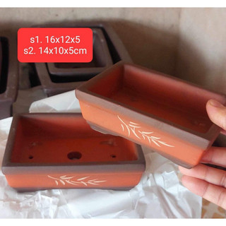 Compo 10 chậu mini gốm bát tràng đất nung