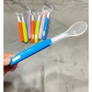  Thìa Ăn Dặm Silicon Cán Dài Siêu Mềm Cho Bé muỗng cho bé 