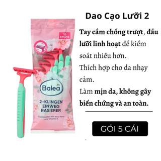 Dao cạo Balea Đức lưỡi kép dành cho nữ (gói 5 cái, 8 cái)