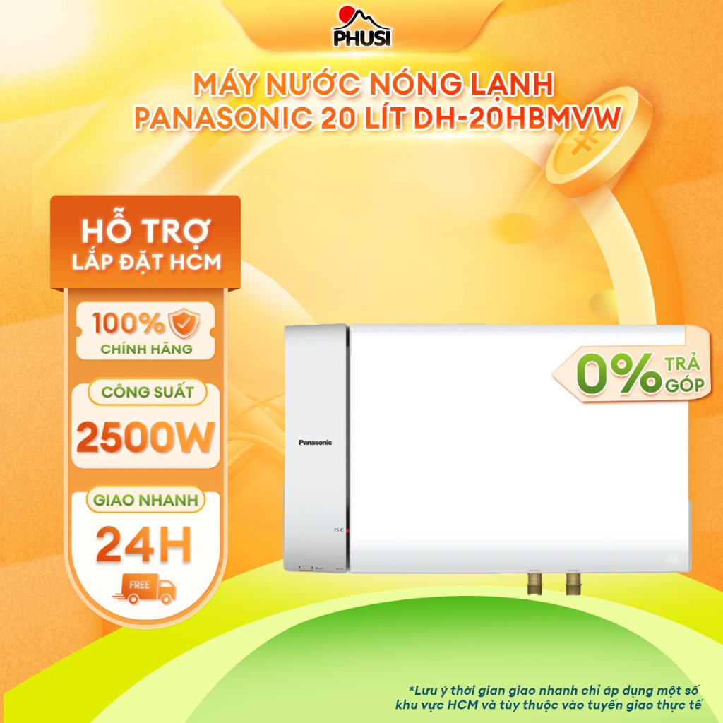 Máy nước nóng lạnh gián tiếp Panasonic 20 lít DH-20HBMVW - Hàng chính hãng