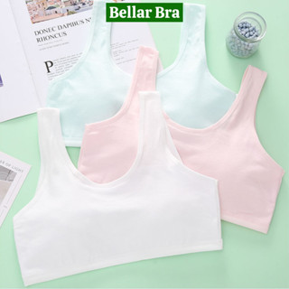 Áo lá học sinh cấp 1 cấp 2 - Áo lót cho bé gái mới lớn cotton 2 lớp phía trước Bellar Bra B--508