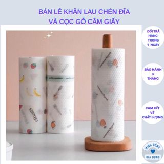 Khăn lau chén đĩa đa năng nhà bếp, khăn giấy lau tay có thể giặt được tái sử dụng