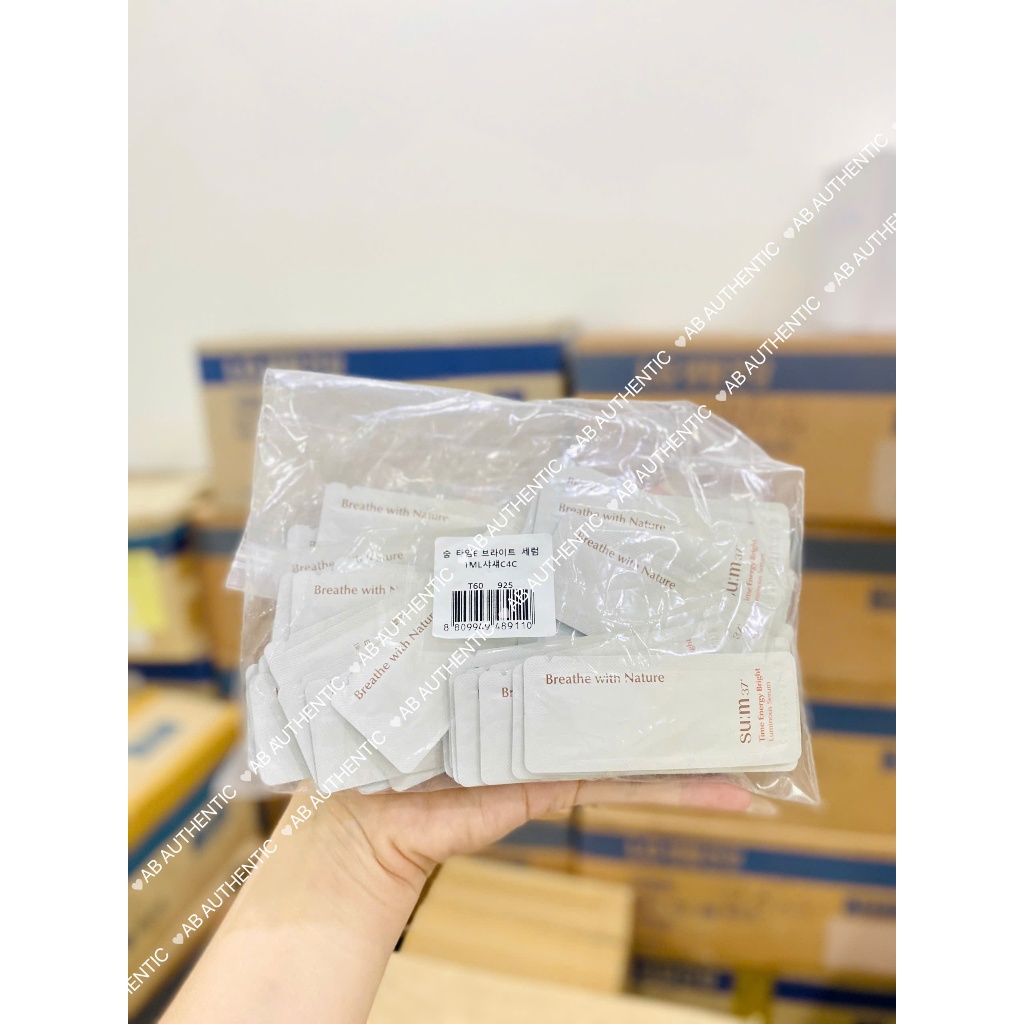 Combo 10 Gói Sample Tinh chất Sum trắng dưỡng sáng, mờ thâm nám Time Energy Serum - AB AUTHENTIC