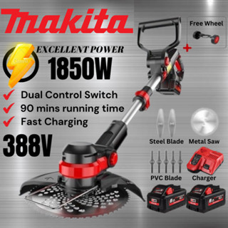 Hot SalesMakita Grass Cutter Điện Máy Cắt Cỏ Sạc Không Dây Máy Cắt Cỏ 388V Làm Vườn Dụng Cụ Làm Cỏ Cắt Sạc