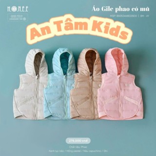 [Hrnee/ chính hãng) Áo gile phao Hrnee cao cấp thời trang thu đông cho bé