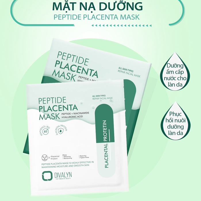 Mặt Nạ Dưỡng Ẩm Trắng Sáng Da DIVALYN, Mặt Nạ DIVALYN Chính Hãng