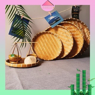 Đĩa Tre – Mẹt Tre Hun Khói – Khay Đựng Trang Trí Món Ăn – Mẹt Treo Tường Trang Trí Tết, 𝗦𝗶̉ 𝗛𝗖𝗠