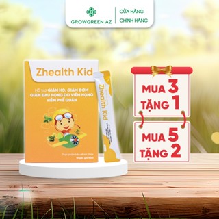 Siro ho cho bé Zhealth Kid tăng đề kháng, giảm ho cảm, tiêu đờm, bổ phế, Growgreen AZ(10 gói x 10ml)