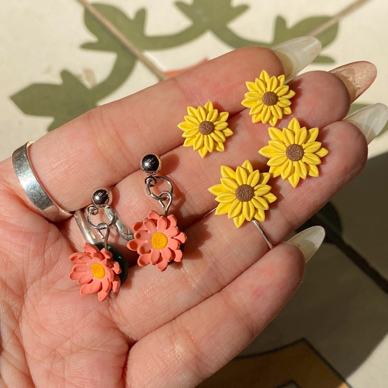 Khuyên tai đất sét nung Polymer Clay