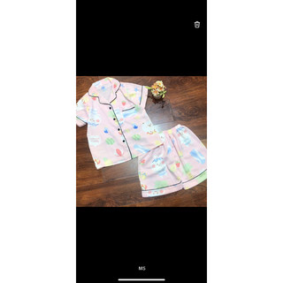 (15-45kg)bộ pijama lụa mango tay cộc bé trai , bé gái