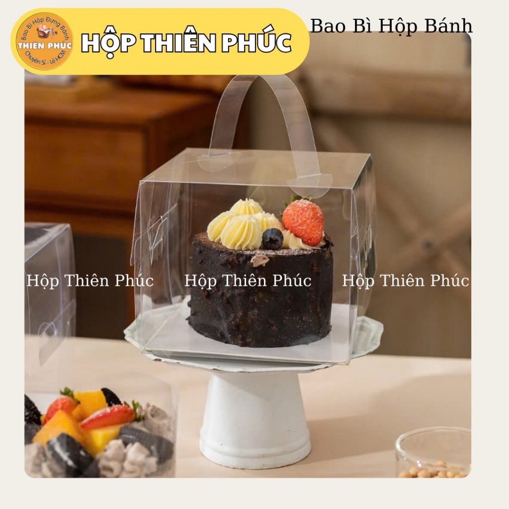 10 Hộp bánh kem 13cm x13cm đựng bánh kem nini 12cm - Hộp đựng bánh kem túi tiền - Bánh kem thỏi vàng