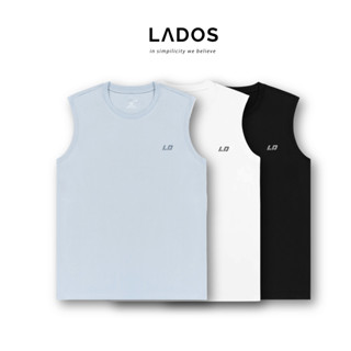 Áo thun ba lỗ nam LADOS-19181 chất Poly mềm mịn co giãn, form thể thao basic