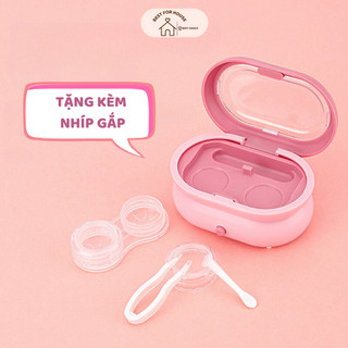  Hộp Rửa Lens Máy Rửa Lens Sóng Âm 360 Độ Dụng Cụ Rửa Lens Tự Động Nhỏ Gọn Kèm Nhíp Gắp BEST- MRL01 