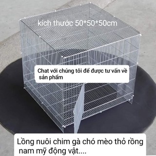 lồng nuôi chim gà chó mèo thỏ có khay