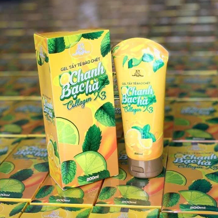 Tẩy Tế Bào Collagen X3 chính hãng Mỹ Phẩm Đông Anh - Gel tẩy tế bào chanh bạc hà Colagen X3