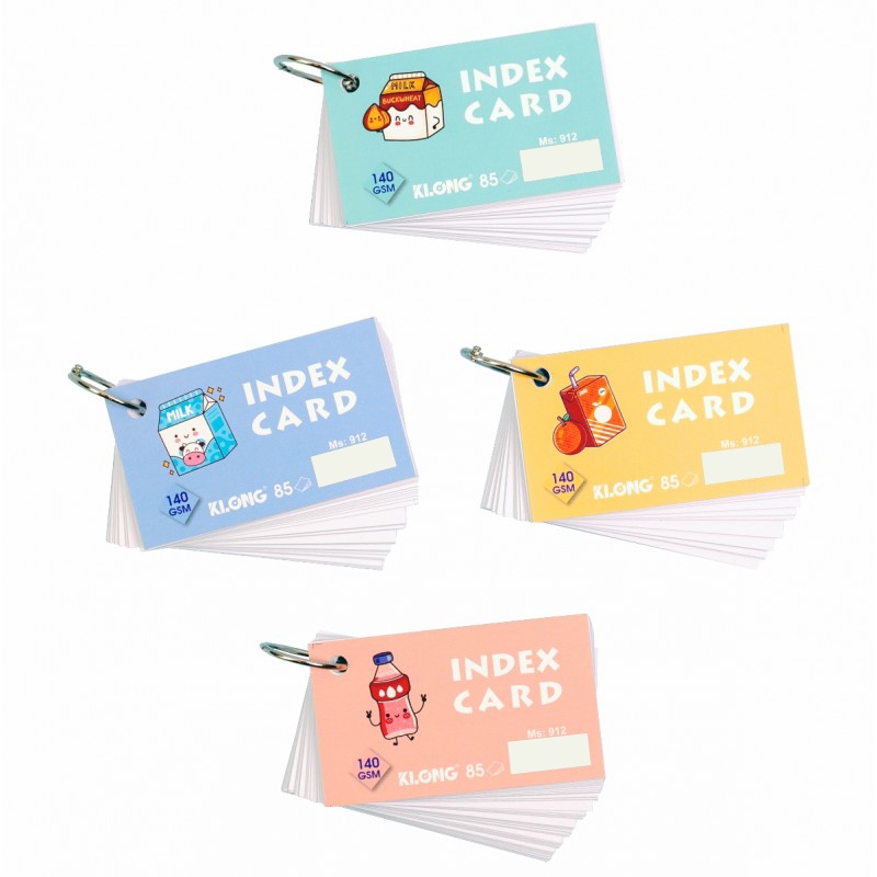 Tập thẻ Index Card KLONG A7- 85 tờ 140/92; MS: 912