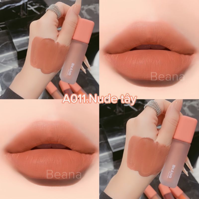 Son BeAna son nude tây, son beana son nâu tây son chính hãng chất son mềm mịn môi