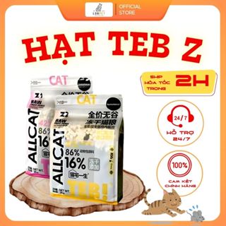 [Hoả tốc] Hạt Teb Z thức ăn cho mèo con mèo lớn trưởng thành không độn ngũ cốc mix toping