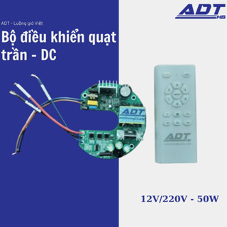 Bộ điều khiển quạt trần DC mạch tròn ADT - Điều khiển từ xa, Hiệu suất cao