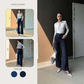  Quần Jeans nữ ống suông loe công sở Lisa Women MIEN STORE 