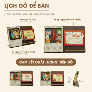 Lịch để bàn - Lịch treo tường - Lịch gỗ handmade