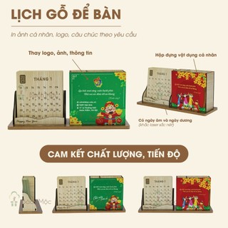 Lịch để bàn - Lịch treo tường - Lịch gỗ handmade