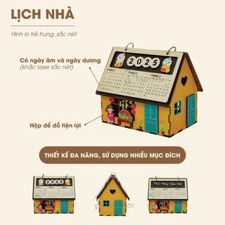 Lịch để bàn - Lịch treo tường - Lịch gỗ handmade