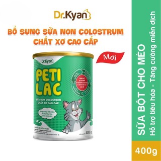  Sữa non Tăng cường đề kháng và Hỗ trợ tiêu hóa cho Mèo PETILAC Dr.Kyan 400g 