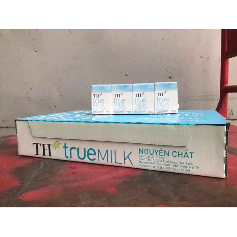 Thùng Sữa Tươi TT TH-TrueMilk Nguyên Chất 110ml ( 110ml x 48 hộp )