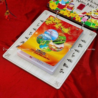 Lịch treo tường - Lịch gỗ handmade - Lịch block năm Ất Tỵ 2025