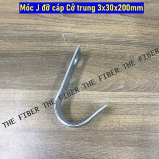 Móc J đỡ cáp quang cáp điện treo cột