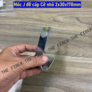 Móc J đỡ cáp quang cáp điện treo cột