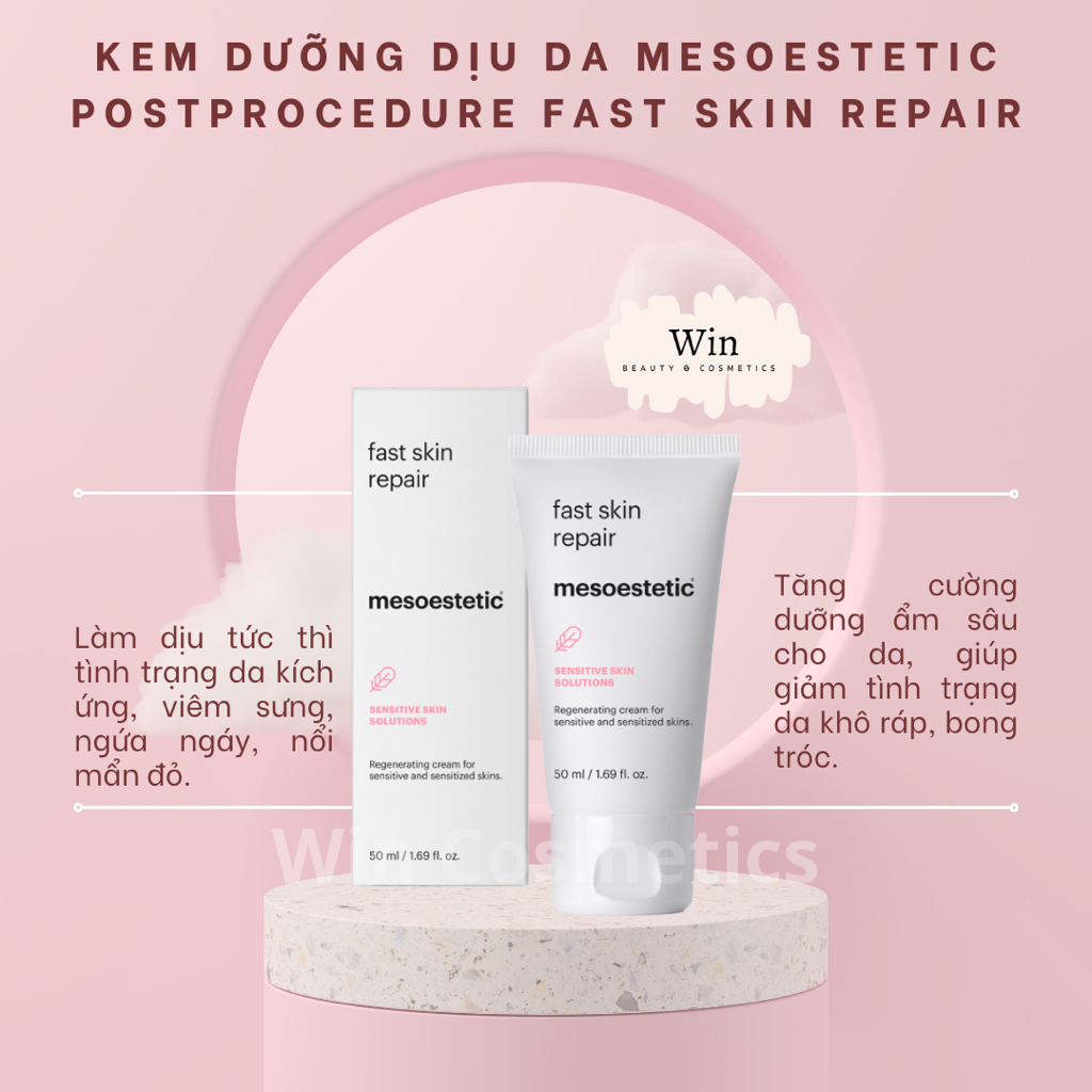[Hàng Cty] Kem Dưỡng Dịu Da Mesoestetic POST-PROCEDURE FAST SKIN REPAIR - Wincosmetics