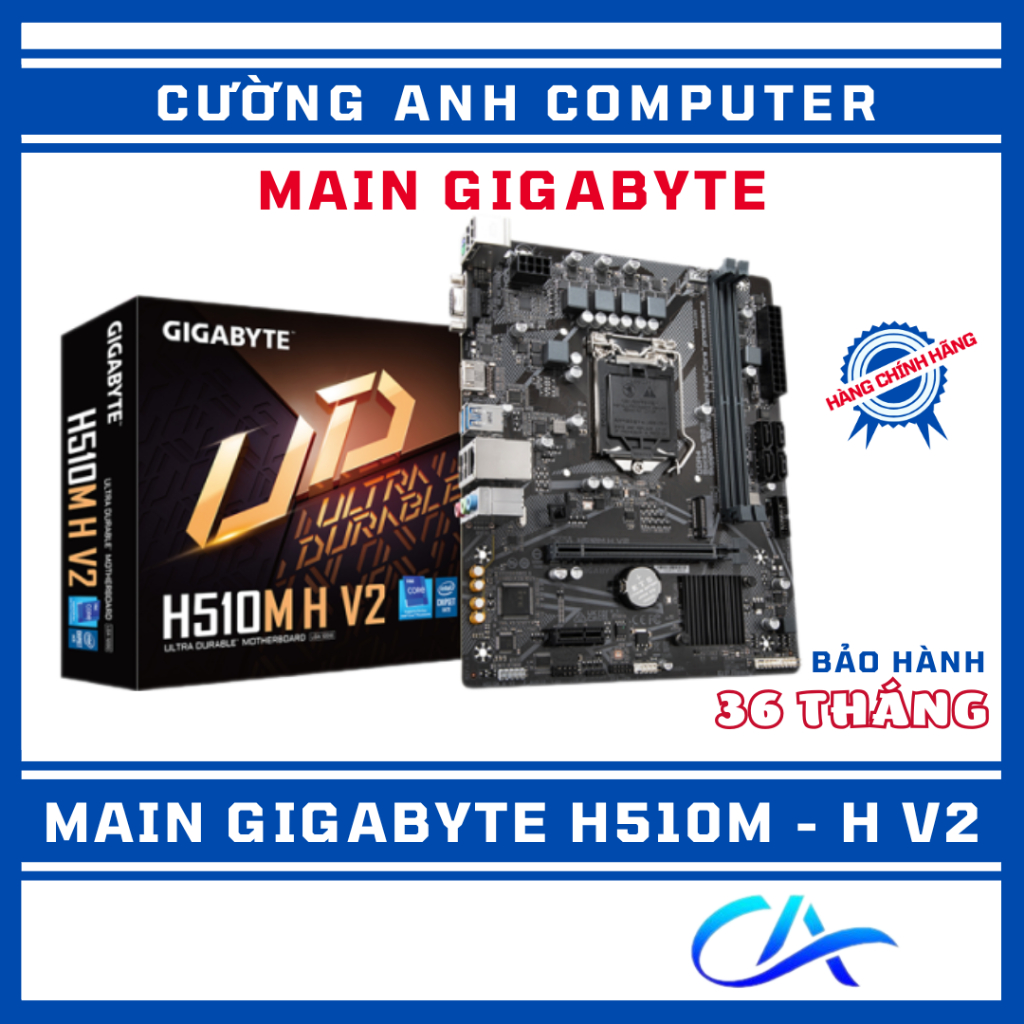 Mainboard Gigabyte H510M-H V2 (  Chipset H470, LGA1200, DDR4, m-ATX). Hàng chính hãng tem TLC