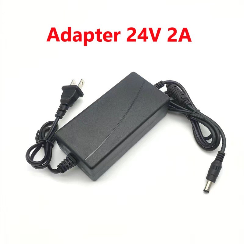 Nguồn Adapter 24V 1A/2A Đầu Jack DC 5.5*2.1mm dây dài 1 mét