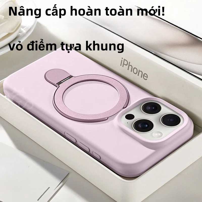 i17 Ốp lưng điện thoại chống sốc có chân đế ẩn cho iPhone 12 13 14 15 16 17 Pro max
