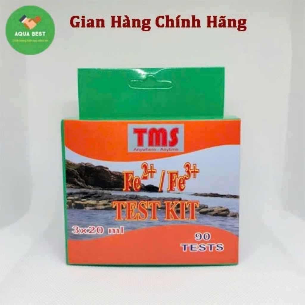 [Chính Hãng] Bộ test kiểm tra Fe - Test kiểm tra sắt (phèn ) trong nước hãng TMS