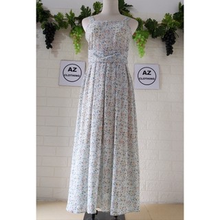 ĐẦM MAXI 2 DÂY VOAN HOA NHÍ SIZE M, L