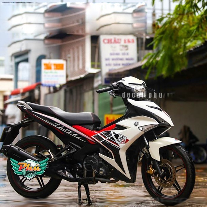 Tem rời Exciter 150 Y15ZR trắng đen đỏ (D)