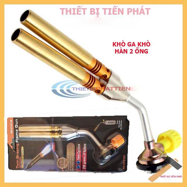 Khò Ga, Đèn Khò Hàn Đôi 2 Ống Đồng KOVEA KT-2018 Tiện Dụng Cao Cấp (Chính Hãng)