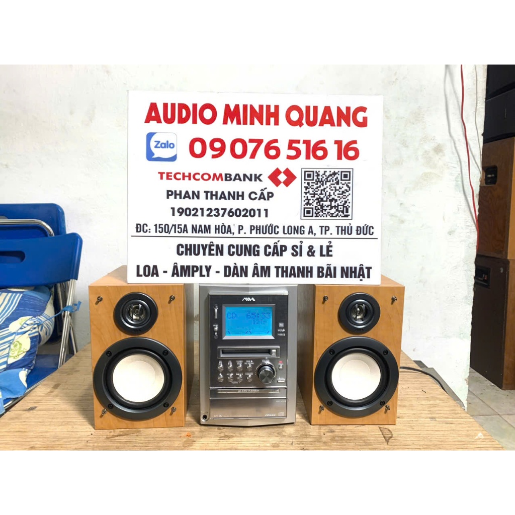 Bán Dàn Nghe Nhạc Vip Aiwa  CX _ LMJ1 đẹp keng mới 99% màu gỗ hát cực tốt