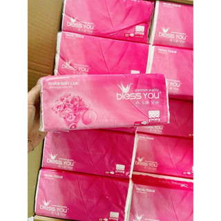 Khăn giấy rút Bless You 2 lớp 200 và 250 tờ